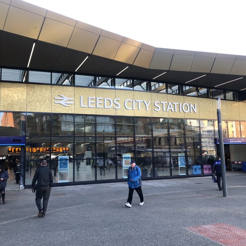 Entrance to Leeds City Station