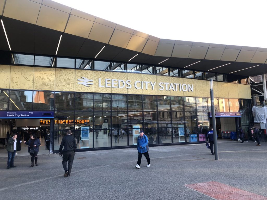 Entrance to Leeds City Station
