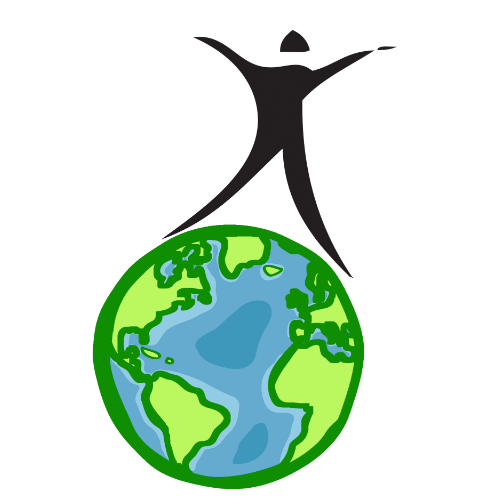 Silhouette figure stood on top of the world - IDOP Leeds logo