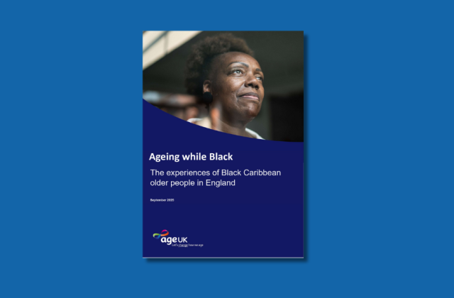 Front page of Ageing While Black report