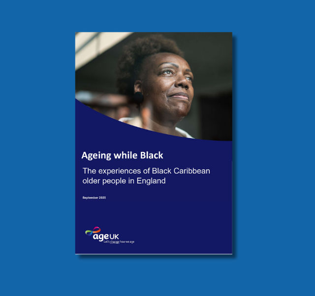 Front page of Ageing While Black report